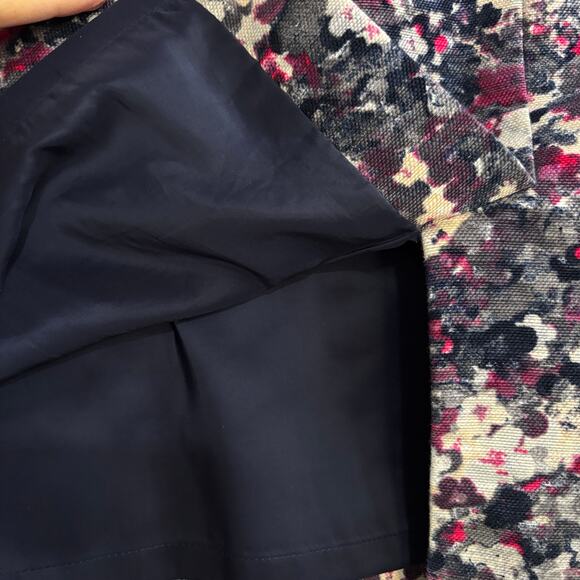 Talbots size 14P petite skirt multi color black white pink gray fitted pencil - Picture 5 of 6